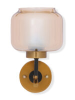 Amber Glass Wall Lamp (Bulb Not Included) - Image 2