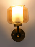 Amber Glass Wall Lamp (Bulb Not Included) - Image 3