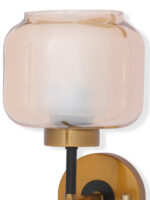 Amber Glass Wall Lamp (Bulb Not Included) - Image 7