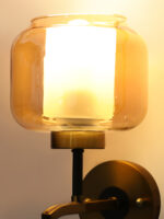 Amber Glass Wall Lamp (Bulb Not Included) - Image 6