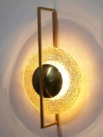 Amber Glass LED Wall Lamp - Image 5