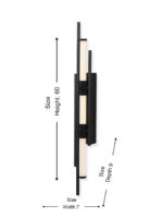 Black Metal LED Wall Light - Image 8