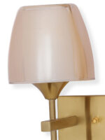 Amber Glass Double Holder Wall Light (Bulb Not Included) - Image 6