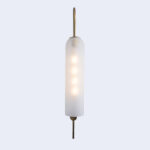 White Frosted Glass Wall Light (Long Filament Bulb Included) - Image 3