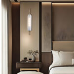 White Frosted Glass Wall Light (Long Filament Bulb Included)