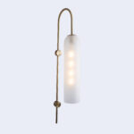 White Frosted Glass Wall Light (Long Filament Bulb Included) - Image 6