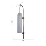 White Frosted Glass Wall Light (Long Filament Bulb Included) - Image 8
