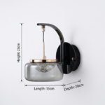 Proudome Smokey Glass 3 in 1 Color Mode LED Wall Light for Luxury Modern Homes - Image 7