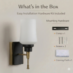 Proudome Frosted Glass Wall Light – Modern Decorative Wall Sconce for Elegant Interiors (Bulb Not Included) - Image 7