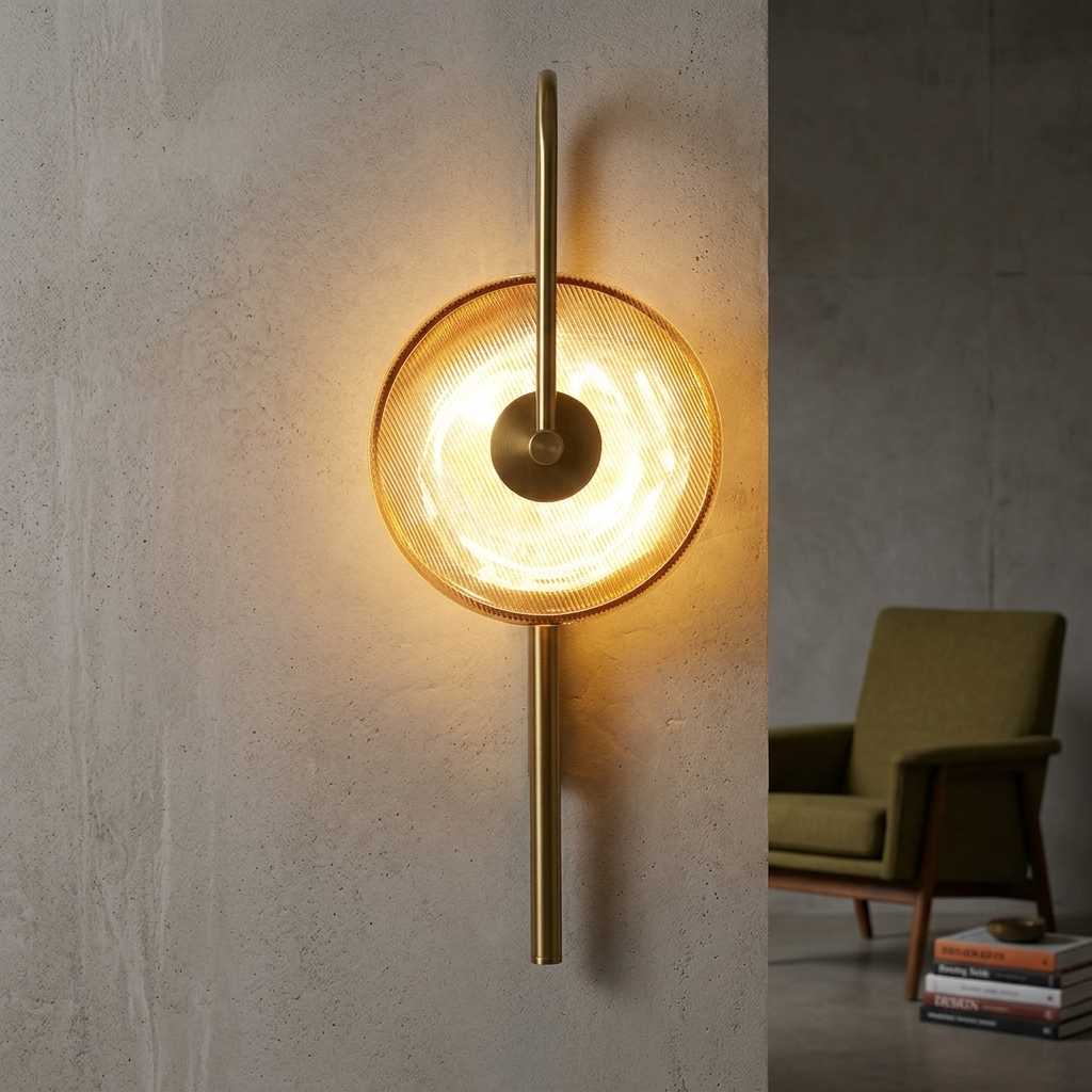 download - 2026-05-27T115627.369 Proudome 3 Color Mode LED Amber Glass Wall Light – Modern Decorative Wall Sconce - Image 1