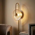 Proudome 3 Color Mode LED Amber Glass Wall Light – Modern Decorative Wall Sconce - Image 3