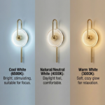 Proudome 3 Color Mode LED Amber Glass Wall Light – Modern Decorative Wall Sconce - Image 4