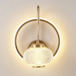 Proudome 3 Color Mode LED Wall Light – Modern Halo Ring Decorative Wall Sconce