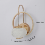 Proudome 3 Color Mode LED Wall Light – Modern Halo Ring Decorative Wall Sconce - Image 7