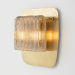 Proudome Smokey Glass Wall Light with G9 Bulb Included – Modern Brass Wall Sconce - Image 4
