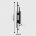 Proudome Modern Linear LED Wall Light | Contemporary Designer Wall Sconce - Image 5