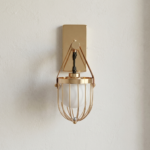 Proudome Frosted Glass Ball Wall Light – Modern Gold Finish Decorative Wall Sconce (Bulb Not Included) - Image 2