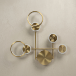 Proudome Modern 3 Color Mode LED Wall Light | Designer Gold Wall Sconce for Luxury Interiors - Image 2