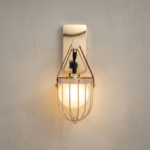 Proudome Frosted Glass Ball Wall Light – Modern Gold Finish Decorative Wall Sconce (Bulb Not Included) - Image 4