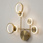 Proudome Modern 3 Color Mode LED Wall Light | Designer Gold Wall Sconce for Luxury Interiors - Image 5