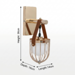 Proudome Frosted Glass Ball Wall Light – Modern Gold Finish Decorative Wall Sconce (Bulb Not Included) - Image 6