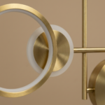 Proudome Modern 3 Color Mode LED Wall Light | Designer Gold Wall Sconce for Luxury Interiors - Image 6
