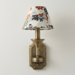 Proudome Vintage Fabric Shade Wall Light | Decorative Floral Wall Lamp for Elegant Interiors (Bulb Not Included) - Image 2