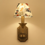 Proudome Vintage Fabric Shade Wall Light | Decorative Floral Wall Lamp for Elegant Interiors (Bulb Not Included) - Image 4