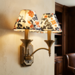 Proudome Double Fabric Shade Wall Light | Vintage Designer Wall Sconce for Elegant Interiors (Bulb Not Included) - Image 4