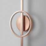 Proudome Rose Gold 3 Color Mode LED Wall Light | Modern Designer Ring Wall Sconce - Image 6