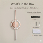 Proudome Rose Gold 3 Color Mode LED Wall Light | Modern Designer Ring Wall Sconce - Image 8