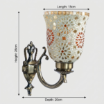Mosaic Glass Wall Lamp (Bulb Not Included) - Image 6