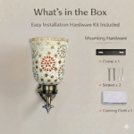 Mosaic Glass Wall Lamp (Bulb Not Included) - Image 7