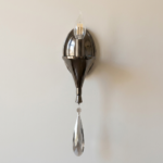 Proudome Decorative Crystal Wall Light | Modern Black Finish Luxury Wall Sconce - Image 2