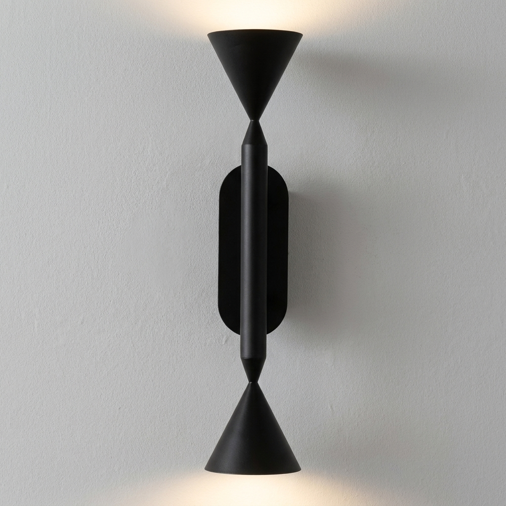 download - 2026-06-05T174932.484 Proudome Up Down LED Wall Light | Modern Black Decorative Wall Fixture - Image 1