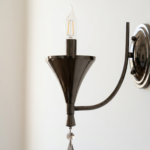 Proudome Decorative Crystal Wall Light | Modern Black Finish Luxury Wall Sconce - Image 5