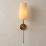 Proudome Fabric Shade Wall Light | Modern Gold Finish Decorative Wall Sconce (Bulb Not Included) - Image 4