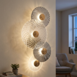 Proudome 3 Color Mode LED Decorative Glass Wall Light | Modern Designer Wall Sconce - Image 3