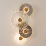 Proudome 3 Color Mode LED Decorative Glass Wall Light | Modern Designer Wall Sconce