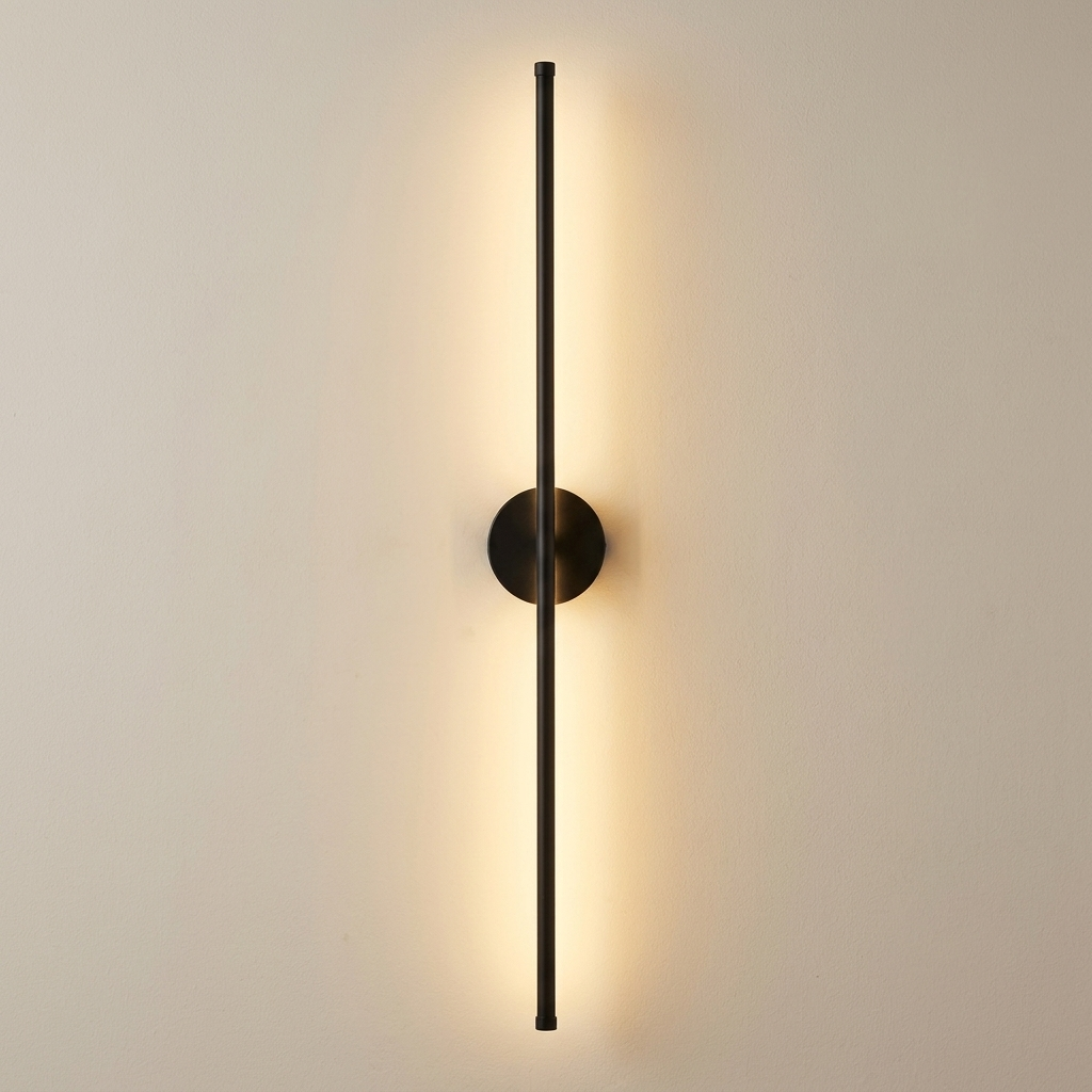 download - 2026-06-12T171856.563 Black Metal LED Wall Light - Image 1