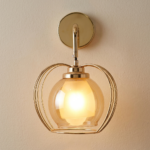 Amber Glass Hanging Wall Light (Bulb Not Included) - Image 4