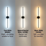 Black Metal LED Wall Light - Image 4