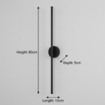 Black Metal LED Wall Light - Image 7