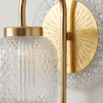Proudome 3 Color Mode LED Acrylic Wall Light | Decorative Gold Finish Designer Wall Sconce - Image 6