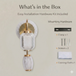 Proudome 3 Color Mode LED Acrylic Wall Light | Decorative Gold Finish Designer Wall Sconce - Image 8