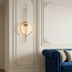 Proudome 3 Color Mode LED Ring Wall Light | Modern Gold Designer Wall Sconce - Image 4