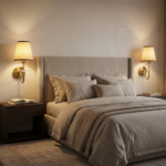 Proudome Fabric Shade Wall Light | Modern Gold Decorative Wall Sconce (Bulb Not Included) - Image 3