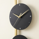 Proudome 3 Color Mode LED Wall Clock Light | Modern Decorative Black & Gold Wall Clock - Image 6