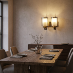 Proudome Dual Smokey Glass Wall Light | Modern Gold Decorative Wall Sconce (Bulb Not Included) - Image 2