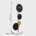 Proudome 3 Color Mode LED Wall Clock Light | Modern Decorative Black & Gold Wall Clock - Image 7